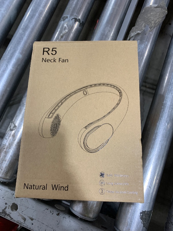 Photo 1 of FrSara Neck Fan, Portable Personal Fan Strong Wind, 5200mAh, Air Volume,360° Cooling, No Hair Twisting, Air Volume On 2 Sides, Non-Slip, Quick Charge, Long Use Time, Gift for Women, Men, Birthday