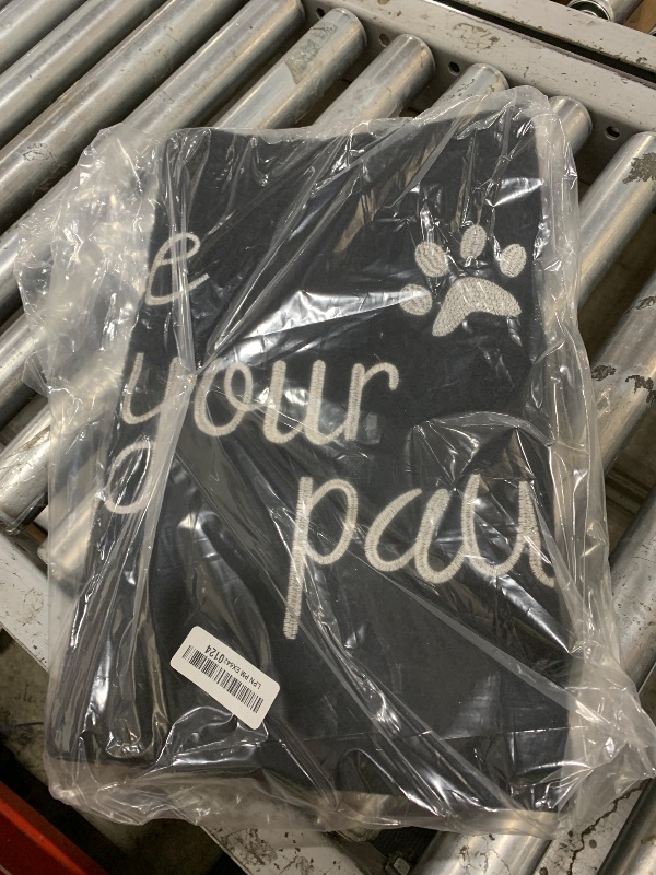 Photo 1 of HLFMVWE Welcome Mats for Front Door Wipe Your Paws Funny Doormat, Durable Natural Rubber Non Slip Back Mat Indoor Doormats Dog Doormats Mats for Entryway Porch Black Mat