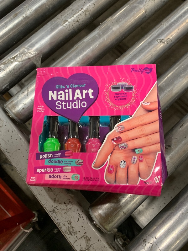 Photo 1 of Nail Art Studio for Girls - Birthday Gift - Nail Polish Kit for Kids Ages 7-12 Years Old - Girl Gifts Ideas - Gift Set - Girly Stuff - Polish, Pens, Glitter, Stickers, Gems, Filer - 8 9 10 11 12 Year