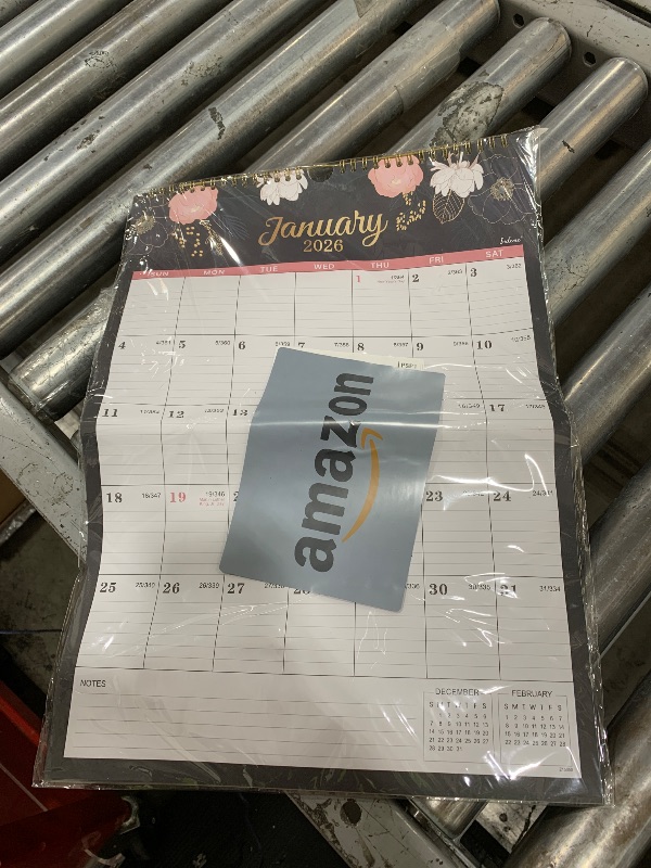 Photo 1 of 2026 Calendar - 2026 Wall Calendar, Jan 2026 - Dec 2026, 12" x 17”, Twin-wire Binding, Hanging Hook, Holidays, Julian Dates