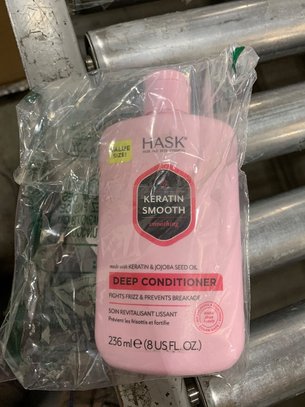 Photo 1 of HASK Keratin Smoothing Deep Conditioner Treatment for all hair types, color safe, gluten free, sulfate free, paraben free - 8 Fl Oz