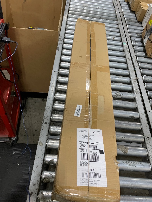 Photo 1 of 4 Pack 4FT LED Wraparound Light with 3 Wattages/3 Lumens/3 CCT Selectable, 55W/65W/75W, 5500lm/6500lm/7500lm, 3000K/4000K/5000K 4 Foot LED Wrap Light Fixture, Flush Mount Office Ceiling Light, ETL