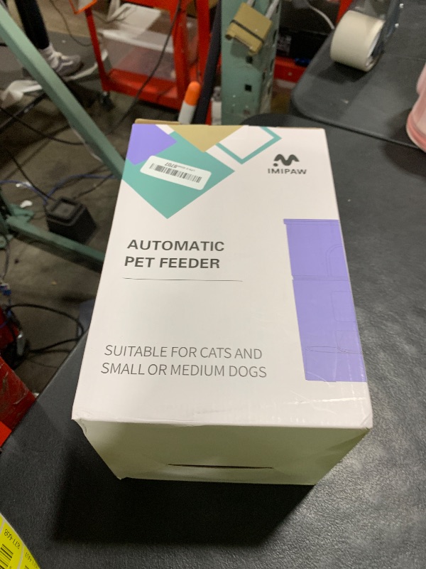 Photo 1 of IMIPAW Automatic Cat Feeders, 3L Timed Cat Dry Food Dispenser, Dual Power Supply, Programmable Portion Size, Auto Pet Feeder for Cats and Small Dogs