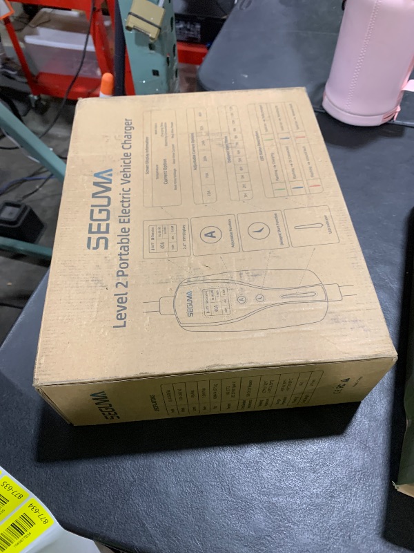 Photo 1 of SEGUMA Level 2 EV Charger, 40Amp Electric Car Chargers 25FT Cable with NEMA 14-50 Plug, Adjustable Current, Timing Delay Electric Vehicle Chargers for J1772 BEVs/PHEVs 240V 9.6kW