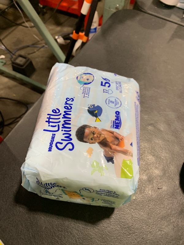Photo 1 of Huggies Little Swimmers Disposable Swim Diapers, Size 5-6 (32+ lbs), 17 Ct