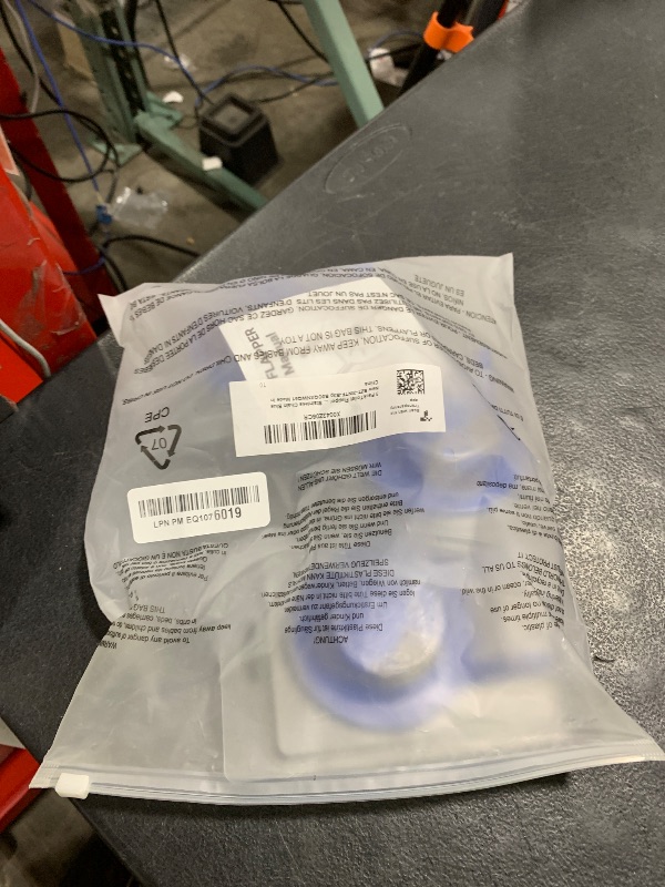 Photo 1 of Toilet Flapper Replacement 2 Inch - Compatible with Most American Standard Kohler Fluidmaster Toto Gerber Toilets Tank Water Saving Rubber Flush Valve Flapper with Stainless Chain Blue 3 Pack