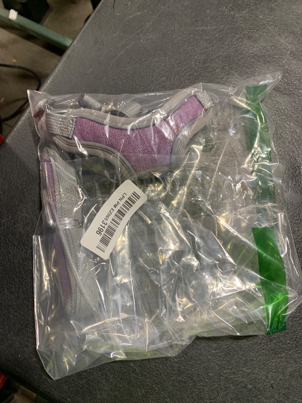 Photo 1 of Patas Lague Dog Harness with Leash Set for Small Dogs, No Pull No Choke Reflective Step in X Head Pet Harness Vest with Poop Bags and Dispenser, Adjustable and Padded, Purple Extra Small