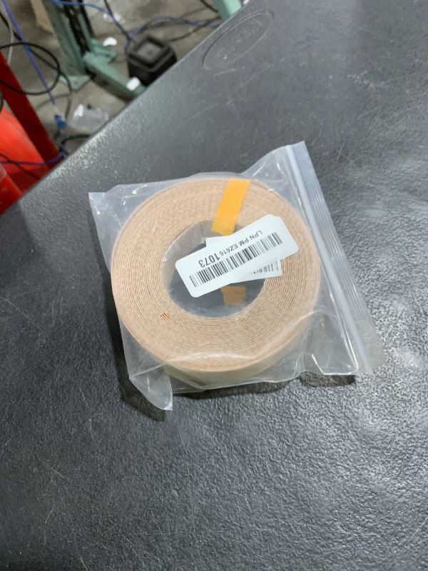 Photo 1 of ZYJT Red Oak Edge Banding, 1 inch x 25ft roll of Veneer Wood Edge Banding, Pre-glued Flexible Wood Tape Banding for Cabinet Repair Furniture