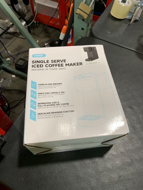 Photo 1 of Tastyle Single Serve Coffee Maker for K Cup, Ground and Tea Leaves, Hot and Iced Coffee Machines with Bold Setting, 6 to 16 Oz Brew Sizes, Compact for Small Spaces, Black (2.0 Version)