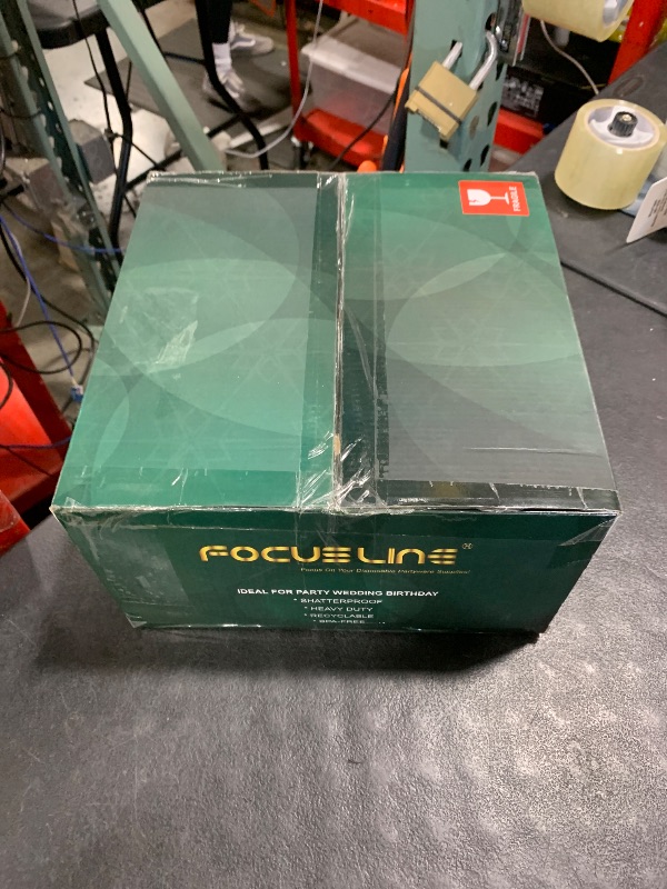 Photo 1 of FOCUSLINE 32 Pack Plastic Wine Glasses Stemless, 12 Oz Crystal Clear Disposable Wine Cups, Reusable Plastic Wine Glasses for Parties Weddings, Shatterproof Recyclable and BPA-Free