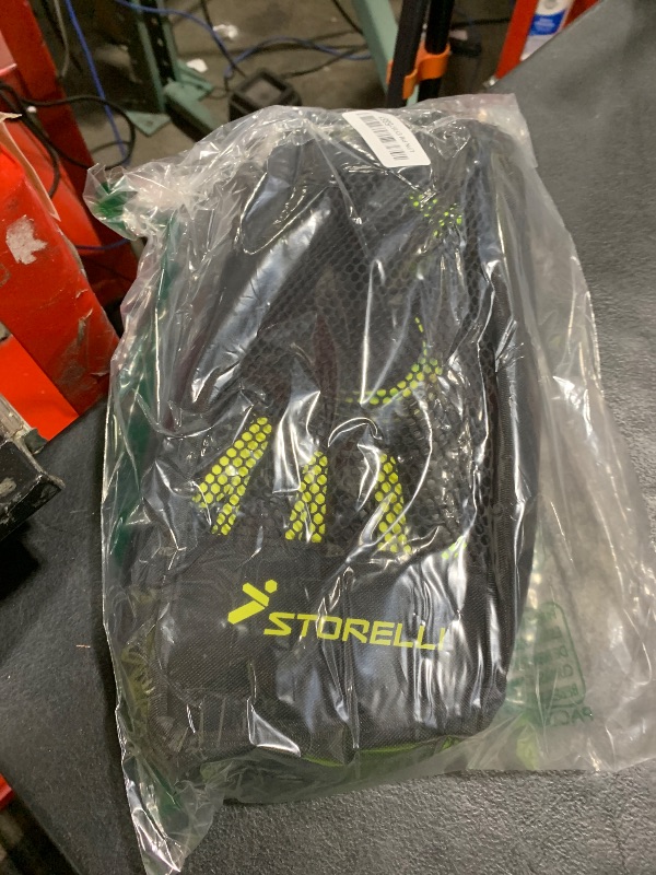 Photo 1 of Storelli Silencer Menace Goalkeeper Gloves, Soccer Goalie Gloves for Youths & Adults, Roll-Negative, Hybrid Gloves with Removable Finger Spines, Black & Yellow, Size 9
