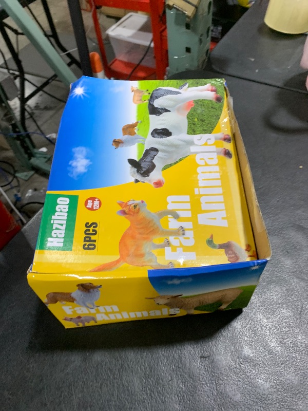 Photo 1 of Hazibao 6 Pack Soft Jumbo Farm Animal Toys,Big Realistic Animals Farm Figures for Kids Toddlers Boys Girls 1 2 3 4 5Year Old,Christmas Brithday Gift