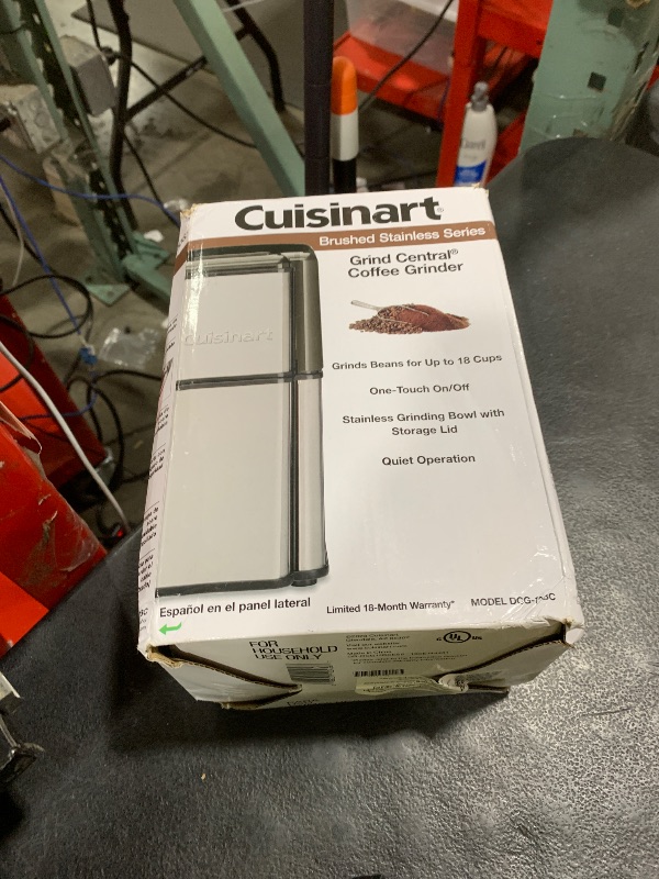Photo 1 of Cuisinart DCG-12BC Grind Central Coffee Grinder, Blade, Silver