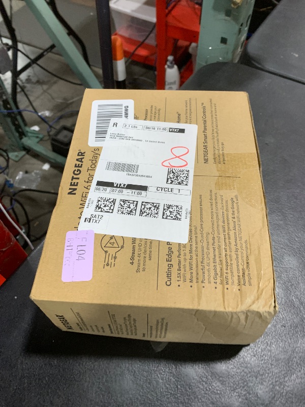 Photo 1 of NETGEAR 4-Stream WiFi 6 Router (R6700AX) – Security Features, AX1800 Wireless Speed (Up to 1.8 Gbps), Covers up to 1,500 sq. ft., 20 Devices