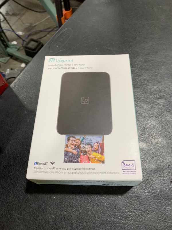 Photo 1 of Lifeprint 3x4.5 Hyperphoto Printer for iPhone & Android - Black
