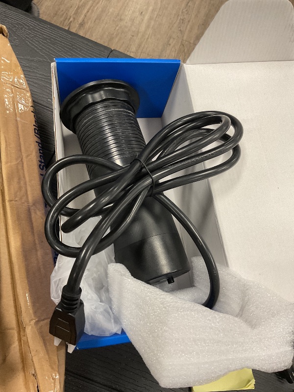 Photo 1 of Jgstkcity Pop Up Countertop Outlet with 15W Wireless Charger,20W USB C Ports,Flush Mount Tamper Resistant,Recessed Grommet Receptacle,4 USB 4 Outlets,15A,1875W,ETL Listed,3.15in Hole,Black