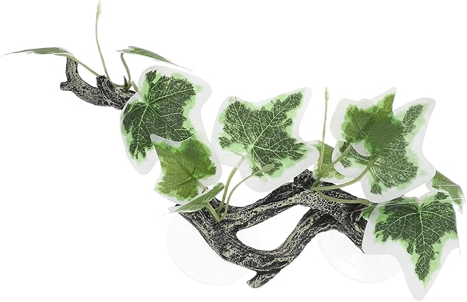 Photo 1 of POPETPOP Realistic Resin Reptile Decor Artificial Plant for Tank Bearded Dragon Tank Accessory