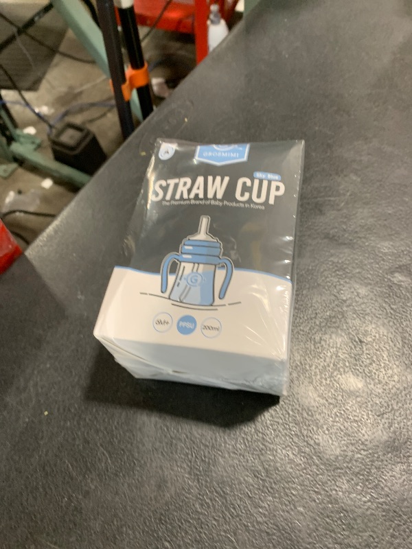 Photo 1 of GROSMIMI Spill Proof no Spill Magic Sippy Cup with Straw with Handle for Baby and Toddlers, Customizable, PPSU, BPA Free 6 oz (Sky blue)