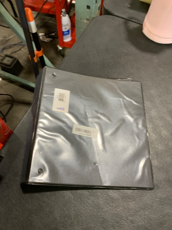 Photo 1 of Avery Heavy-Duty View 3 Ring Binder, 1.5" One Touch Slant Rings, Holds 8.5" x 11" Paper, 1 Black Binder (05400)