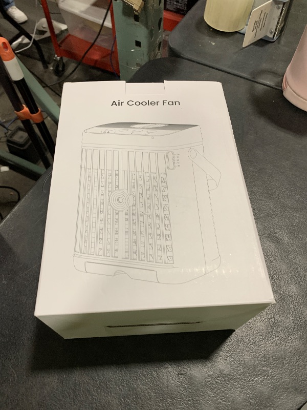 Photo 1 of Portable Air Conditioners, Mini Air Conditioner, Personal Air Conditioner, AC Unit Cooling Fan with Remote Control, 3 Speed, 3 Mist, 7 Light,1-3H Timer, Evaporative Air Cooler Fan for Bedroom Office