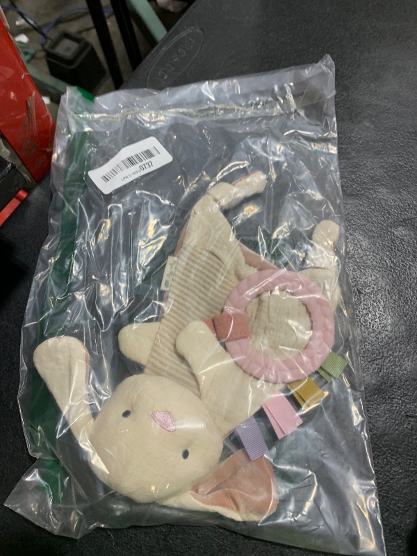 Photo 1 of Itzy Ritzy - Bitzy Crinkle Sensory Toy Bunny with Crinkle Sound for Babies & Toddlers - Features Soft Braided Teething Ring & Textured Ribbons, Designed for Ages 0 Months and Up, Bunny
