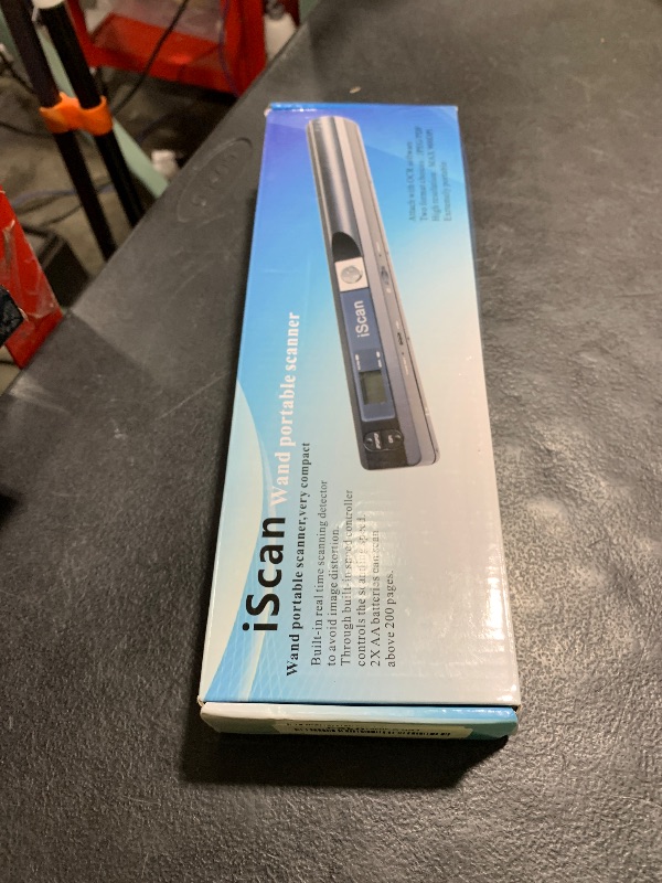 Photo 1 of AOZBZ Portable Document Scanner - 900DPI Handheld Portable Scanner Image Scanner Scanning Wand A4 Colour Photo Mobile Scanners Handy Scan, JPG/PDF Format, with 16G SD Card (Red)