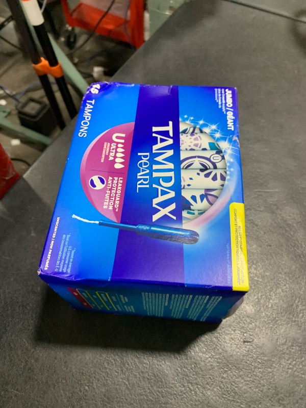Photo 1 of Tampax Pearl Tampons, with LeakGuard Braid, Ultra Absorbency, Unscented, 45 Count