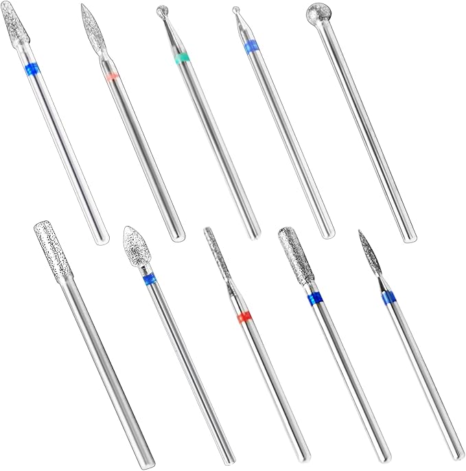 Photo 1 of SEE PICTURE NOTES……..JQTOP Nail Drill Bits, 10pcs 3/32 Inch Nail Bits for Nail Drill for Arcylic Nails & Natural Nails for Manicure Pedicure For Electric Nail Drill