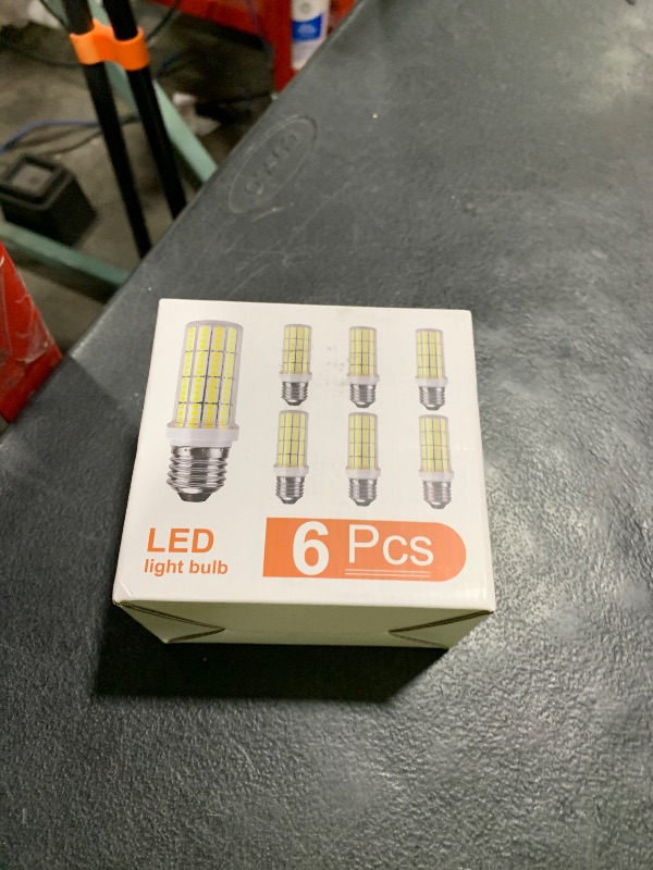 Photo 1 of RIUVAO LED Light Bulb 200W Equivalent 2500 Lumen Super Bright 5000K Daylight White 20W Led Bulb E26/E27 Medium Base for Home Garage Warehouse Indoor Outdoor Led Corn Light Bulb Pack of 6