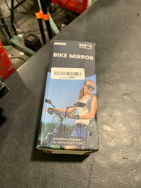 Photo 1 of Bike Mirror Handlebar Mount 360° Adjustable 2pcs, Bike Accessories Bicycle Mirrors for Handlebars with Scratch Resistant Glass, E Bike Rear View Mirror for Scooter, Motorcycle