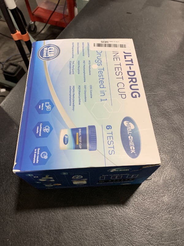Photo 1 of 6 Pack Multi Drug Urine Test Cup 12 Panel with Temperature Strip,Testing 12 Different Drugs,Instant Multi Panel Drug Screening Test Kit