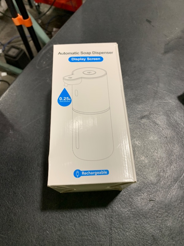 Photo 1 of Automatic Liquid Soap Dispenser Touchless, USB Rechargeable Smart Hand Soap Dispenser, 6-Level Adjustable, 12.8oz/380mL Wall Mounted for Bathroom Kitchen Dish Soap