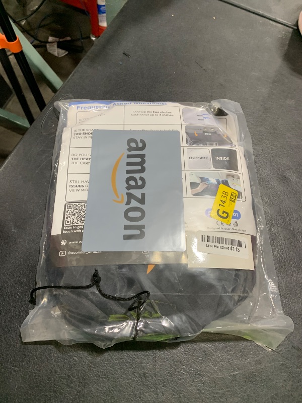 Photo 1 of EcoNour Truck Windshield Sun Shade with Storage Pouch | Reflective 240T Material Sun Shield for UV & Heat Protection | Foldable Windshield Cover | Must-Have Truck Accessories | X-Large (69"x35")