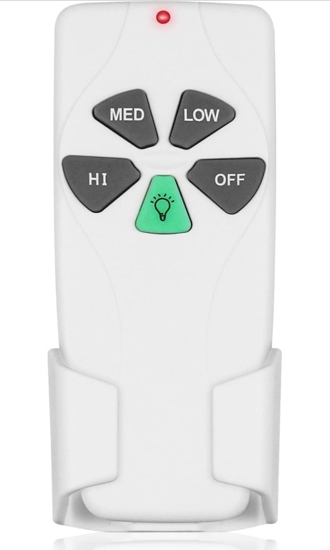 Photo 1 of Ceiling Fan Remote Control Replacement, FAN-53T Remote for Harbor Breeze Hampton Bay Allen+Roth Kichler Litex, 3 Speed, Light Dimmer, 303.9MHz, Easy to Set with Mount Holder (Remote Only)