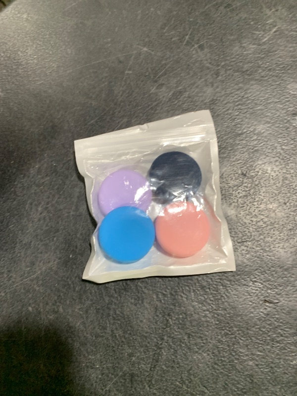 Photo 1 of Air Tag Holder for Kids (4 Pack), Hidden GPS Tracker Case with Invisible Pin for Airtag, Silicone Protective Cover for Toddlers, Children, Elderly, Cloth, Pants(Dark Blue+Sky Blue+Pink+Purple)
