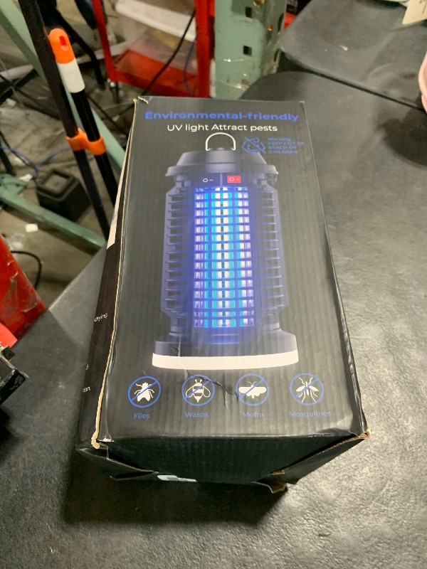 Photo 1 of YISSVIC Bug Zapper Outdoor Indoor Waterproof Electric Mosquito Lamp Fly Zapper Killer Effective 4200V Plug in for Home Patio Office Courtyard