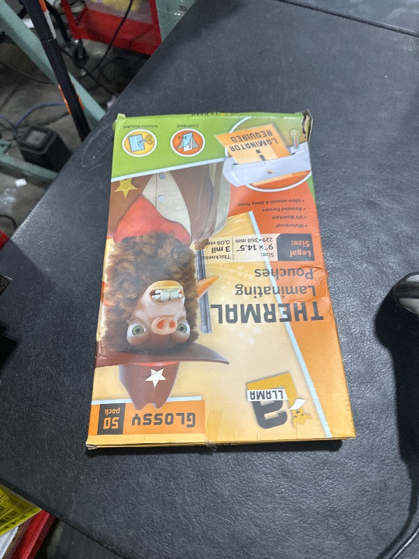 Photo 1 of 50 Pack Thermal Laminating Pouches 9” x 14.5”, 3 Mil Thick, Suited for Legal Size Laminating Sheets 8.5 x 14