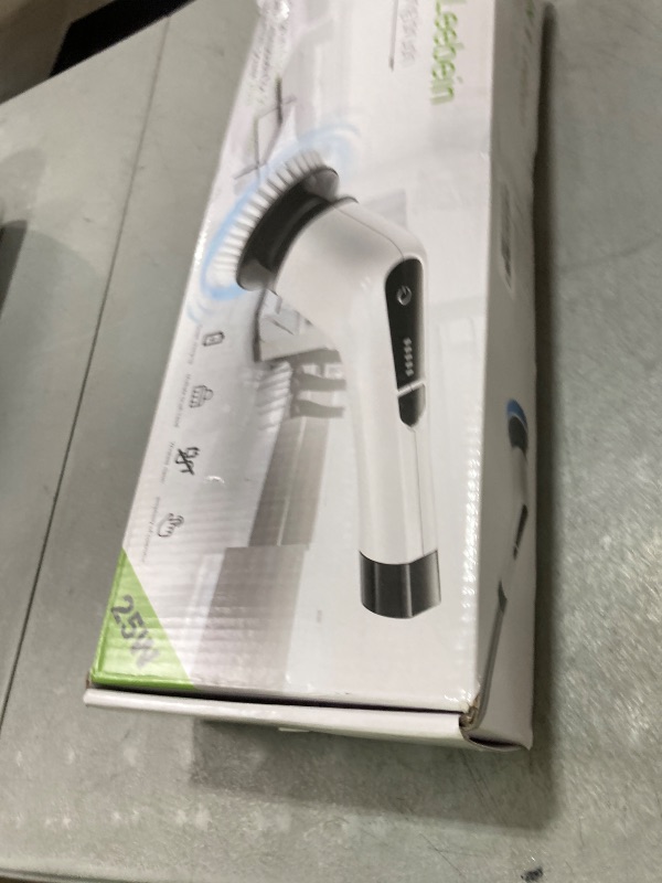 Photo 1 of Leebein Electric Spin Scrubber, Cordless Powerful Scrub Brush for Cleaning Bathroom, Kitchen, Shower Tub and Floor Tile with Adjustable Extension Long Handle and 8 Replaceable Brush Heads(Rose)