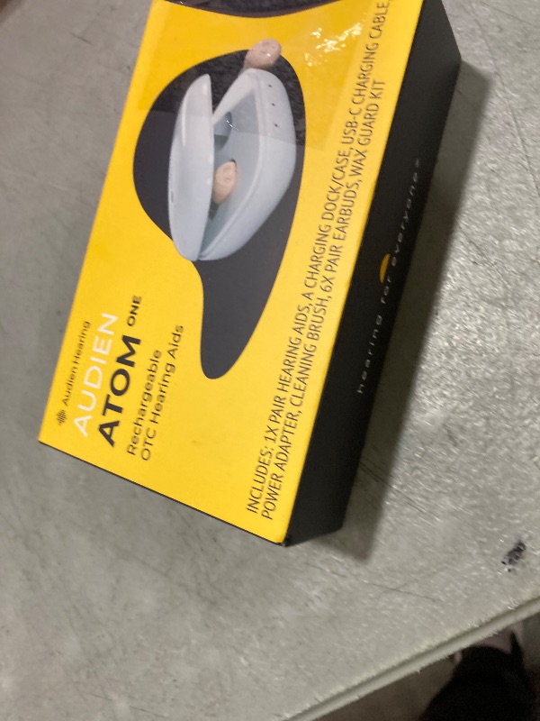 Photo 1 of Audien Atom One OTC Hearing Aids - Wireless, Rechargeable, and Comfortable | Clear Sound in a Small, Discreet Design for Seniors & Adults with Hearing Loss