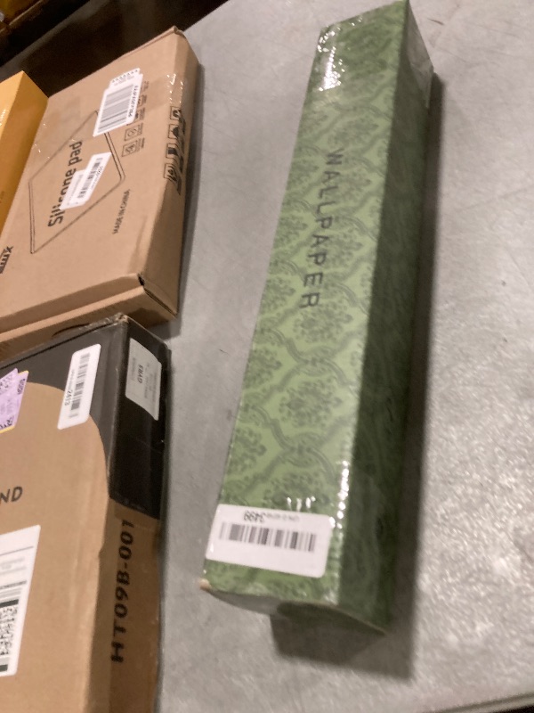 Photo 1 of Dimoon 393"x16.1" Floral Peel and Stick Wallpaper Beige Contact Paper Thicken Wallpaper Delicate Flower Waterproof Green Leaf White Self Adhesive Removable Wall Paper Shelf Liner Decal Vinyl Roll