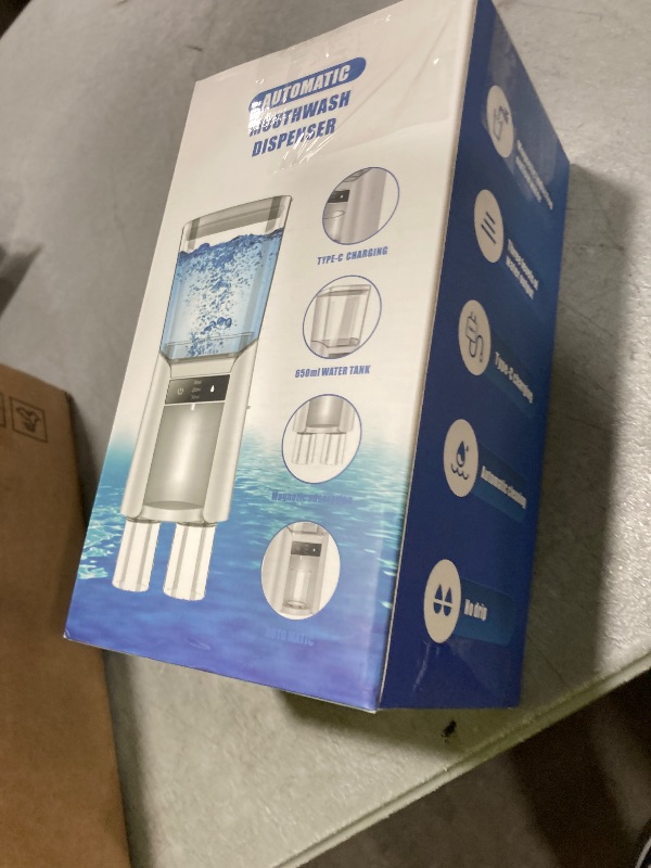 Photo 1 of Automatic Mouthwash Dispenser for Bathroom,Wall Mounted Mouthwash Dispenser,Touchless Mouthwash Dispenser,2 Magnetic Cup and 3 Levels,Bathroom Accessories Dispensers Suitable for All Age Groups