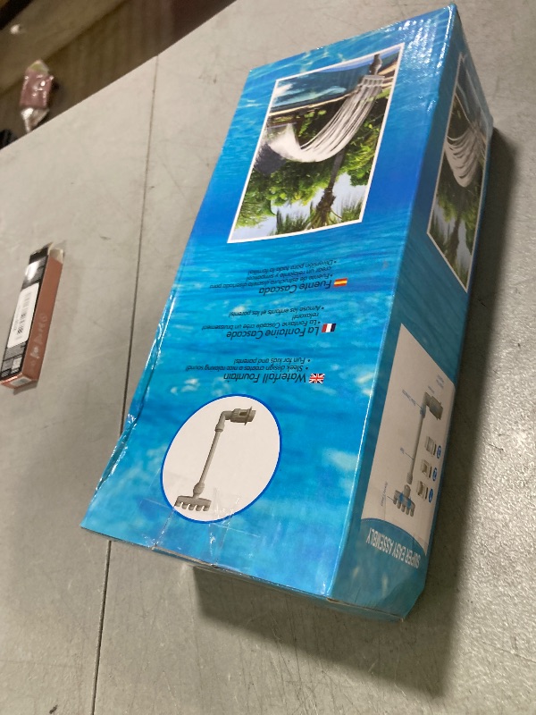 Photo 1 of Adjustable Pool Fountain with 5 Nozzles for Above Ground and Inground Pools, 360° Direction Control with 2 Adapter, High-Efficiency Cooling Waterfall Sprinkler and Aerator (2025 Upgrade)
