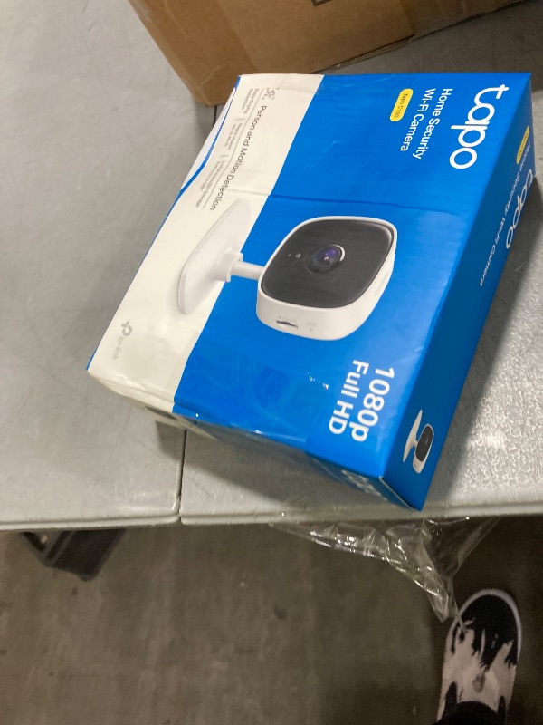 Photo 1 of Tapo TP-Link 1080P Indoor Security Camera for Baby Monitor, Dog Camera w/Motion Detection, 2-Way Audio Siren, Night Vision, Cloud & SD Card Storage, Works w/Alexa & Google Home C100