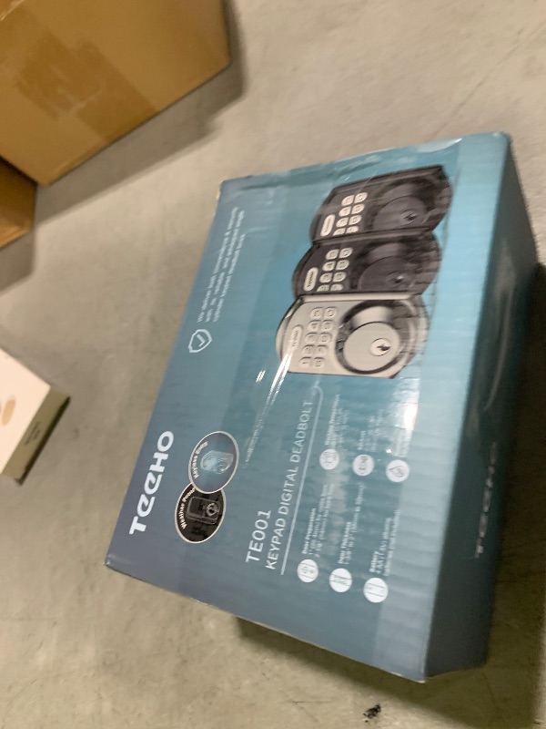 Photo 1 of TEEHO TE001 Keyless Entry Door Lock with Keypad - Smart Deadbolt Lock for Front Door with 2 Keys - Auto Lock - Easy Installation - Matte Black