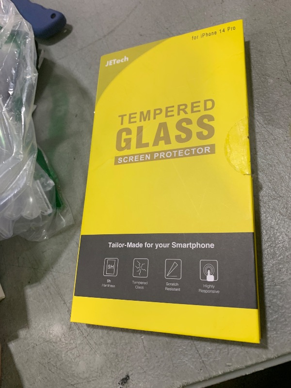 Photo 1 of JETech Privacy Full Coverage Screen Protector for iPhone 14 Pro 6.1-Inch with Camera Lens Protector, Anti-Spy Tempered Glass Film, 2-Pack Each