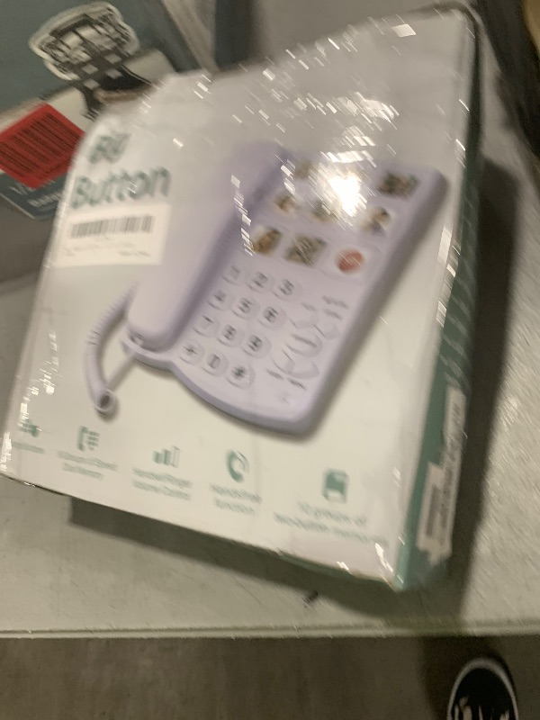 Photo 1 of TelPal Big Button Phone with Speaker for Seniors, Corded Amplified Phone, Landline Phones with One Touch Memory for Old People, Easy to Read SOS Telephones