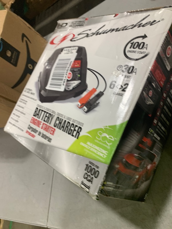 Photo 1 of Schumacher Electric Fully Automatic Car Battery Charger & Engine Starter - 6V / 12V Battery Charger & Maintainer - for Standard, AGM, Gel & Deep-Cycle Batteries - Reverse Hook-Up Protection - SC1281