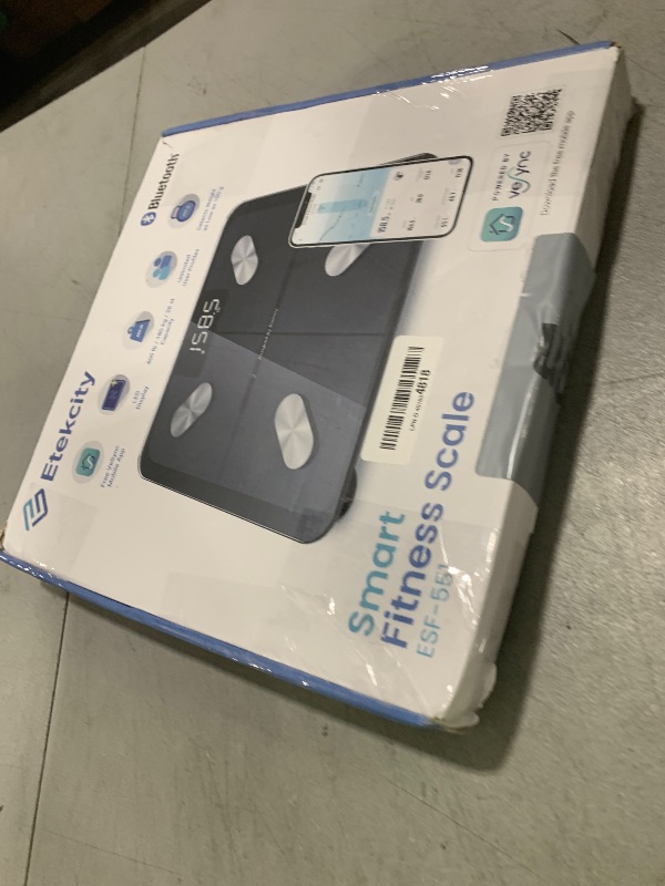 Photo 1 of Etekcity Smart Scale for Body Weight, Bathroom Digital Weighing Scale with BMI, Body Fat, Muscle Mass, Accurate Bluetooth Home User Health Equipment Sync Apps