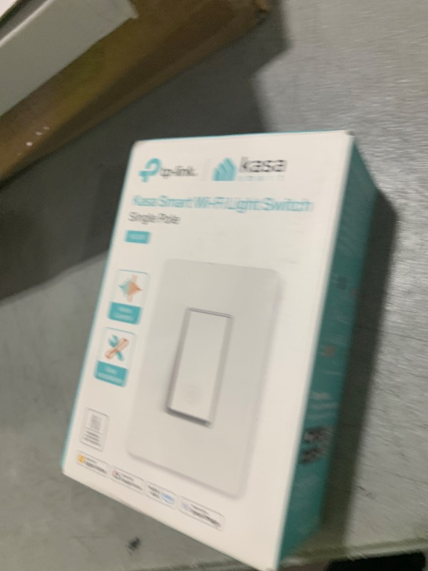 Photo 1 of Kasa Apple HomeKit Smart Light Switch KS200, Single Pole, Neutral Wire Required, 2.4GHz Wi-Fi Light Switch Works with Siri, Alexa and Google Home, UL Certified, No Hub Required, White
