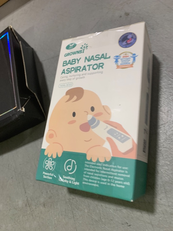 Photo 1 of GROWNSY Nasal Aspirator for Baby, Electric Baby Nose Sucker with Larger Suction Chamber and More Powerful Suction, Automatic Nose Cleaner with Music and Light Soothing Function